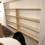 unfinished handyman shelves